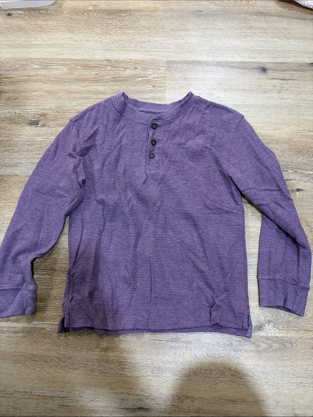 Cat & Jack Purple Long-Sleeve Henley Top